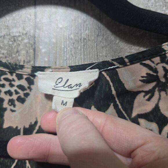 Elan February Black Floral Maxi Wrap Dress - Picture 6 of 7